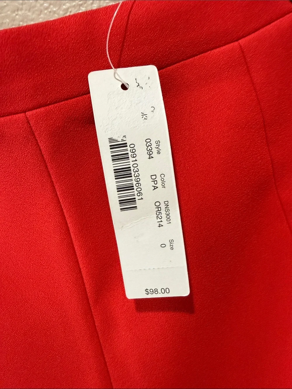 J. Crew Bright Red Circle Skirt